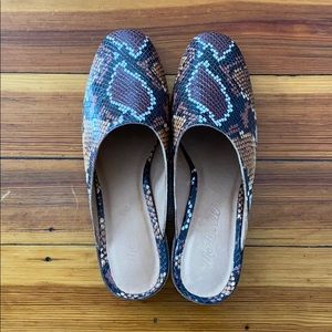 Madewell snakeskin mules